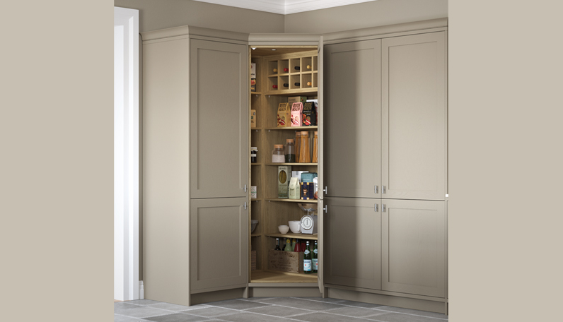 A classic corner pantry