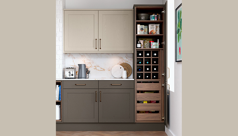 A classic kitchen pantry