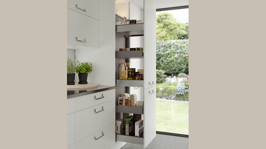 A modern pull out larder