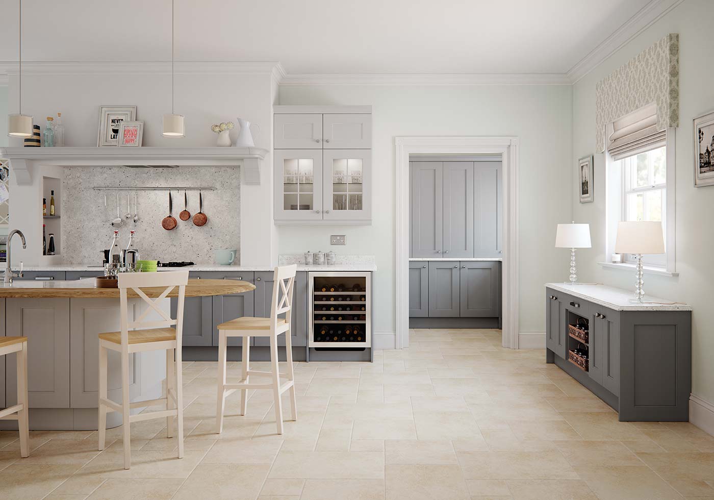 Grey classic kitchen