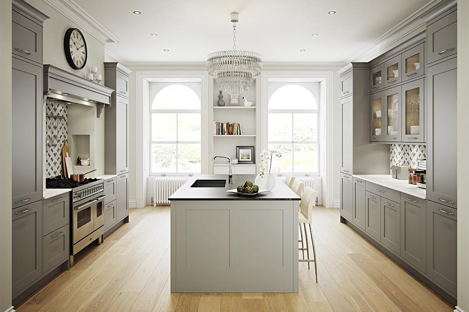 Grey shaker kitchen