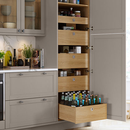 Shaker kitchen storage