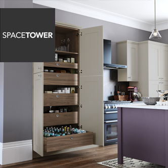 SpaceTower lardder unit with double doors